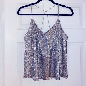 Silver Charlotte Russe tank top